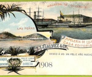 af2430 - ECUADOR - Vintage Postcard - Malecon de Guayaquil