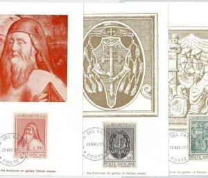 63844 - VATICANO - POSTAL HISTORY: 3  MAXIMUM CARD 1970 -  ART Religion