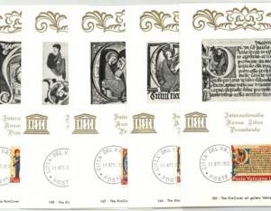 63843 - VATICANO - POSTAL HISTORY: Set of 5  MAXIMUM CARD 1972 -  ART UNESCO