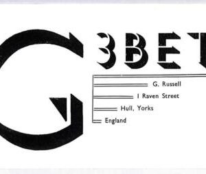 ad9097 - GREAT BRITAIN - RADIO FREQUENCY CARD - England - 1950