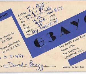 ad9094 - GREAT BRITAIN - RADIO FREQUENCY CARD - England - London - 1950