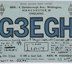 ad9121 - GREAT BRITAIN - RADIO FREQUENCY CARD - England - 1950