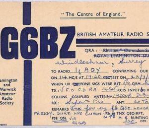 ad9147 - GREAT BRITAIN - RADIO FREQUENCY CARD - England - 1950