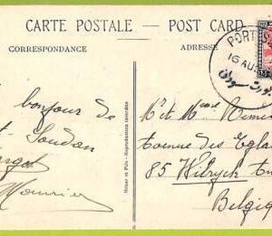 40032 - BRITISH Khartoum - POSTAL HISTORY -   Postcard to BELGIUM - 1930