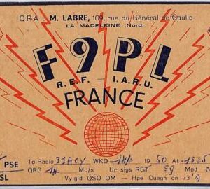ad9059 - FRANCE - RADIO FREQUENCY CARD   - 1950