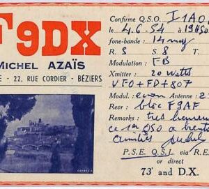 ad9061 - FRANCE - RADIO FREQUENCY CARD   - 1954