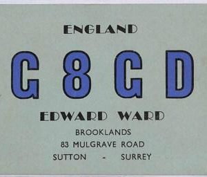 ad9138 - GREAT BRITAIN - RADIO FREQUENCY CARD - England - 1950