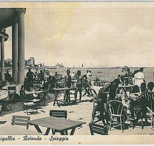 31563  CARTOLINA d'Epoca ANCONA provincia : SENIGALLIA - Rotonda
