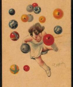 Lib832 - CARTOLINA d'Epoca PUBBLICITARIA Illustrata: PALLONE PIRELLI Cappiello