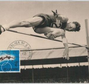63769 -  SAN MARINO - POSTAL HISTORY: MAXIMUM CARD 1963 - SPORT: High jump