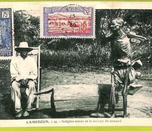 55321 - CAMEROUN - VINTAGE POSTCARD To Estonia - 1930 - ETHNIC -  MEDICINE