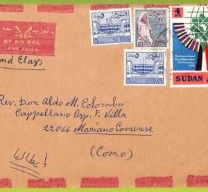 40051 - Khartoum - POSTAL HISTORY -  Airmail COVER to ITALY