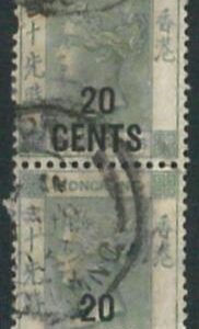 70389d -  HONG KONG - STAMPS: Stanley Gibbons #  48 or 48a PAIR -  USED