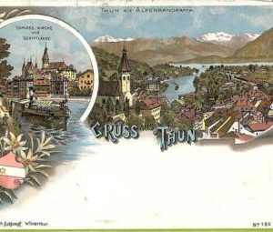ad5215 - SWITZERLAND Schweitz- Ansichtskarten VINTAGE POSTCARD - Gruss aus Thun