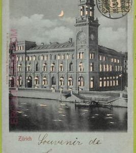ad5467 - SWITZERLAND -Ansichtskarten VINTAGE POSTCARD- Zurich-1902,Hold to Light