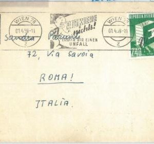 70932 - AUSTRIA - Postal History - Postmark on COVER  1959:  ROAD SAFETY