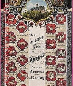 ah7033 - GERMANY - VINTAGE POSTCARD Ansichtskarten - Gruss aus Wartburg
