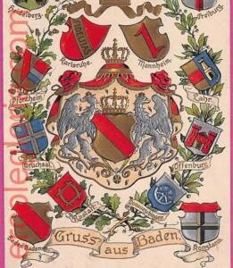 ah7158 - GERMANY - VINTAGE POSTCARD Ansichtskarten - Gruss aus Baden - 1902