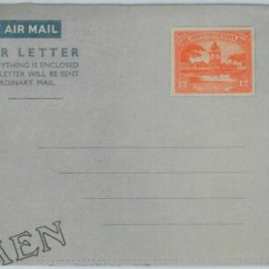 74120 - British Guiana - POSTAL  STATIONERY  AEROGRAMME overprinted SPECIMEN