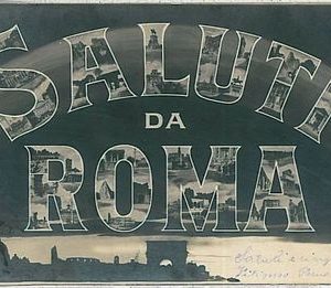CARTOLINA d'Epoca ROMA - Fotografica: SALUTI 1904
