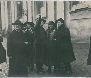 CARTOLINA d'Epoca ROMA - fotografica: VISITA PRESIDENTE WILSON 1919 -- REALI