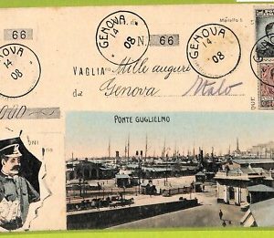 aa9065- CARTOLINA D'EPOCA  GENOVA Città : Ponte Guglielmo