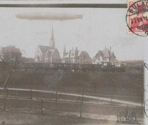 P0702 - AVIATION vintage POSTCARD -  ZEPPELIN Schwaben LZ10  Bulach SWITZERLAND