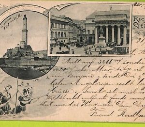 aa9071- CARTOLINA D'EPOCA  GENOVA Città