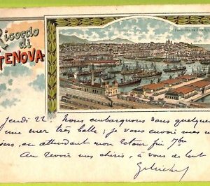 aa9078- CARTOLINA D'EPOCA  GENOVA Città : Panorama da Villa Rosazza