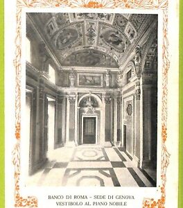aa9079- CARTOLINA D'EPOCA  GENOVA Città : Banco di Roma- Sede di Genova