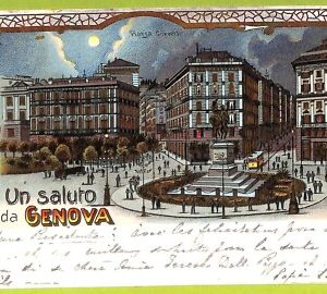 aa9092- CARTOLINA D'EPOCA  GENOVA Città