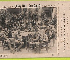 aa9098- CARTOLINA D'EPOCA  GENOVA Città : Casa del Soldato