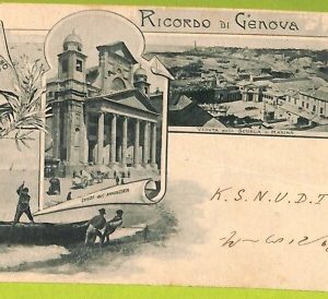 aa9099- CARTOLINA D'EPOCA  GENOVA Città : Ricordo da Genova