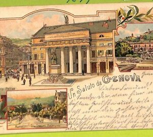 aa9106- CARTOLINA D'EPOCA  GENOVA Città
