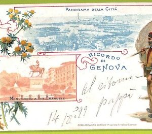 aa9117- CARTOLINA D'EPOCA  GENOVA Città