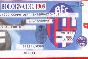 C0894 - Vecchio BIGLIETTO PARTITA CALCIO - 1999: BOLOGNA - GALATASARAY