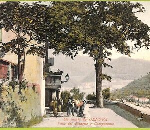 aa9137 - CARTOLINA D'EPOCA  GENOVA Città : Valle del Bisagno e Camposanto