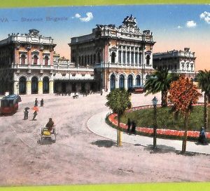 aa9138 - CARTOLINA D'EPOCA  GENOVA Città : Stazione Brignole