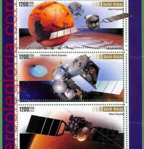 B1537 - GUINE-BISSAU - ERROR MISPERF Stamp Sheet - 2023 - Space, MARS EXPRESS
