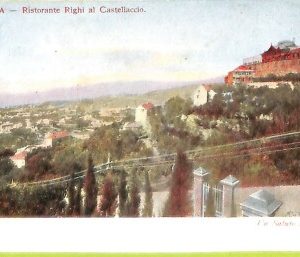 aa9142 - CARTOLINA D'EPOCA  GENOVA Città : Ristorante Righi al Castellaccio