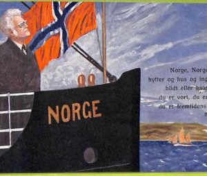 ad2025 - NORWAY - VINTAGE POSTCARD - FLAG