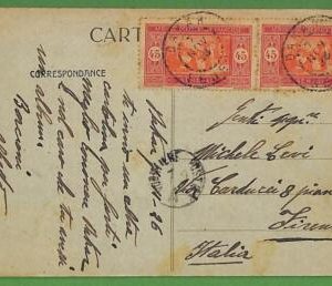 ad6514 - SENEGAL - Postal History - POSTCARD to ITALY 1923