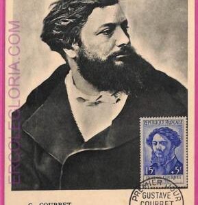 ag3336 - FRANCE - POSTAL HISTORY - Maximum Card  - ART, Courbet - 1958