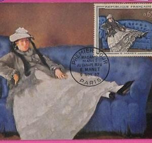 ag3327 - FRANCE - POSTAL HISTORY -  Maximum Card  - ART E.Manet - 1962