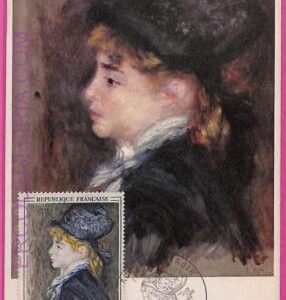 ag3325 - FRANCE - POSTAL HISTORY -  Maximum Card  - ART Augoste Renoir - 1966