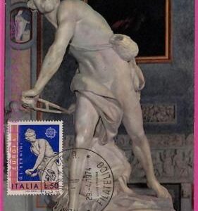 ag3387 - ITALY - POSTAL HISTORY - Maximum Card - ART, Bernini - 1974