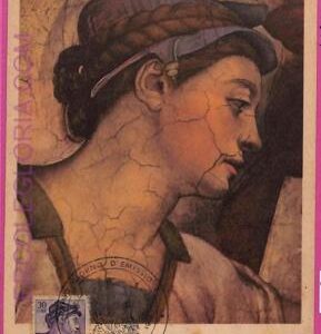ag3392 - ITALY - POSTAL HISTORY - Maximum Card - ART, Michelangelo - 1961