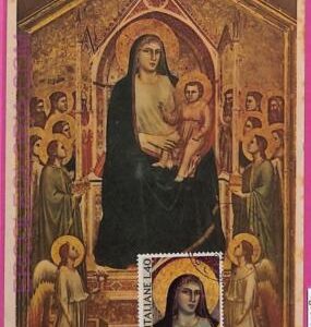 ag3378 - ITALY - POSTAL HISTORY - Maximum Card - ART, Religion