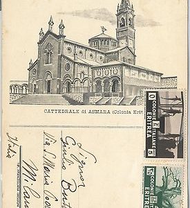 53388 - ITALIA COLONIE: ERITREA  - Storia Postale: CARTOLINA da  ASMARA 1935
