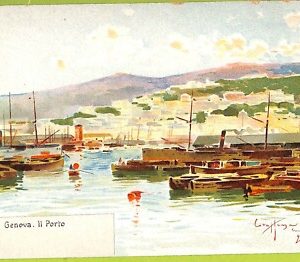 aa9147 - CARTOLINA D'EPOCA  GENOVA Città : IL Porto